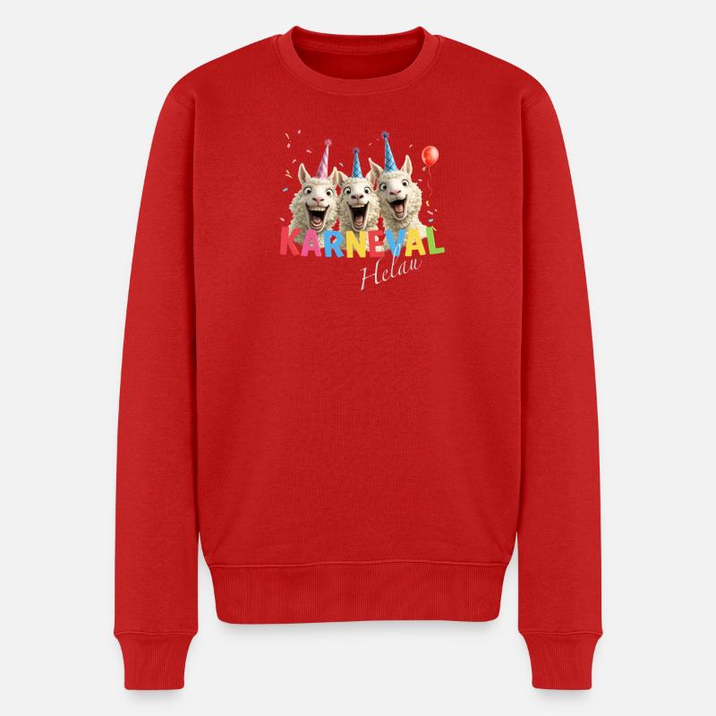 Moutons de carnaval Helau - Pull Premium bio Homme - rouge