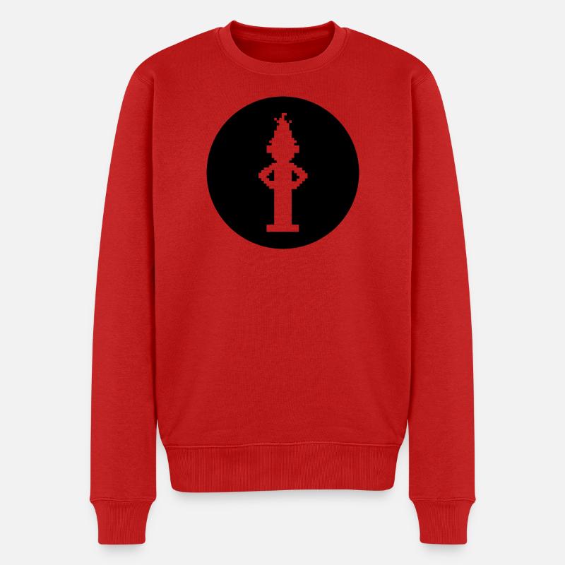 Sesamstraße Bert Ampeldesign - Männer Premium Bio Pullover - Rot