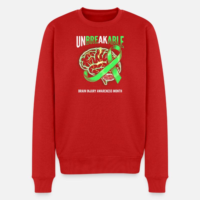Ruban du Cerveau Incassable - Pull Premium bio Homme - rouge