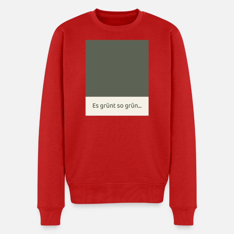 C’est tellement vert – Affiche Modern Fields - Pull Premium bio Homme - rouge