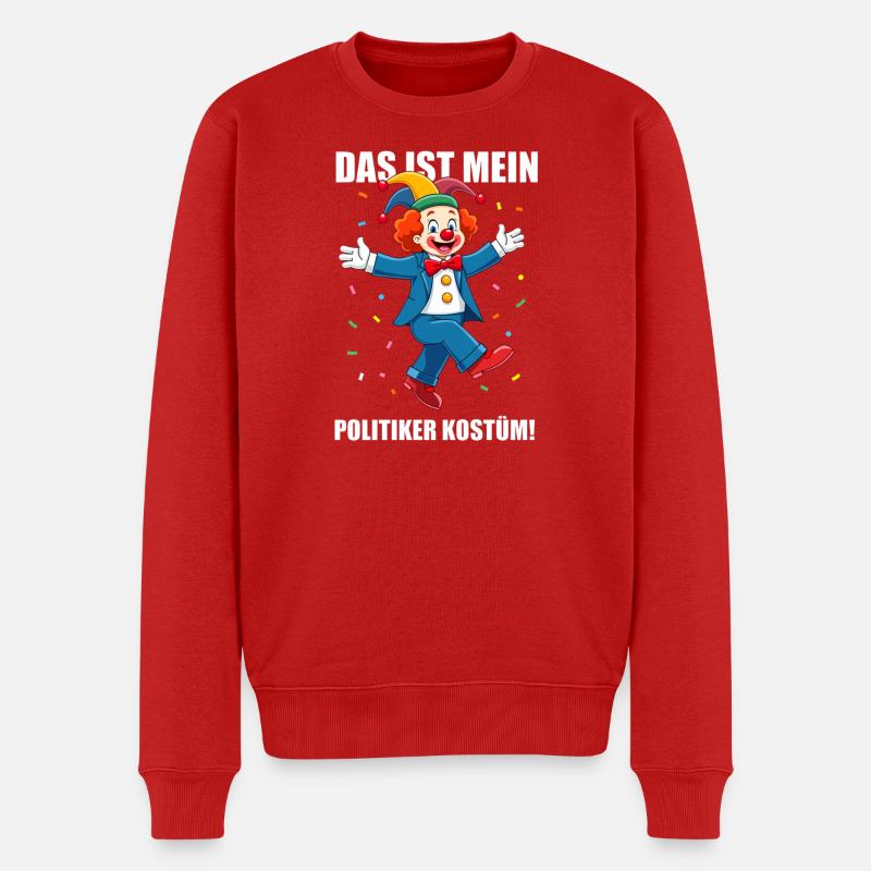 Carnaval costumé Politicien Carnaval - Pull Premium bio Homme - rouge