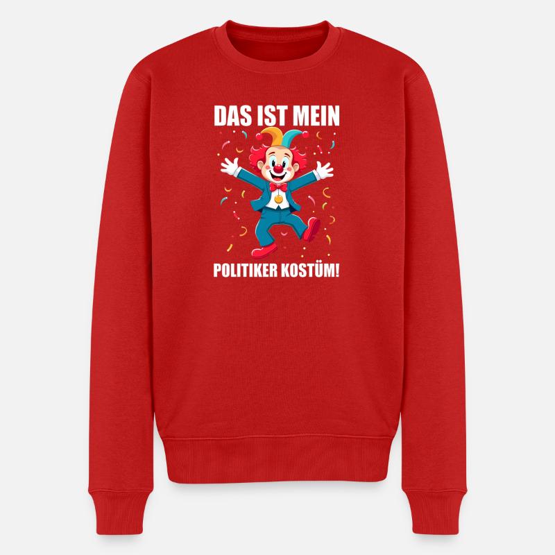 Carnaval costumé Politicien Carnaval - Pull Premium bio Homme - rouge