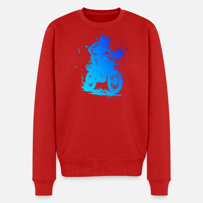 Un design intemporel simplement motocross - Pull Premium bio Homme - rouge