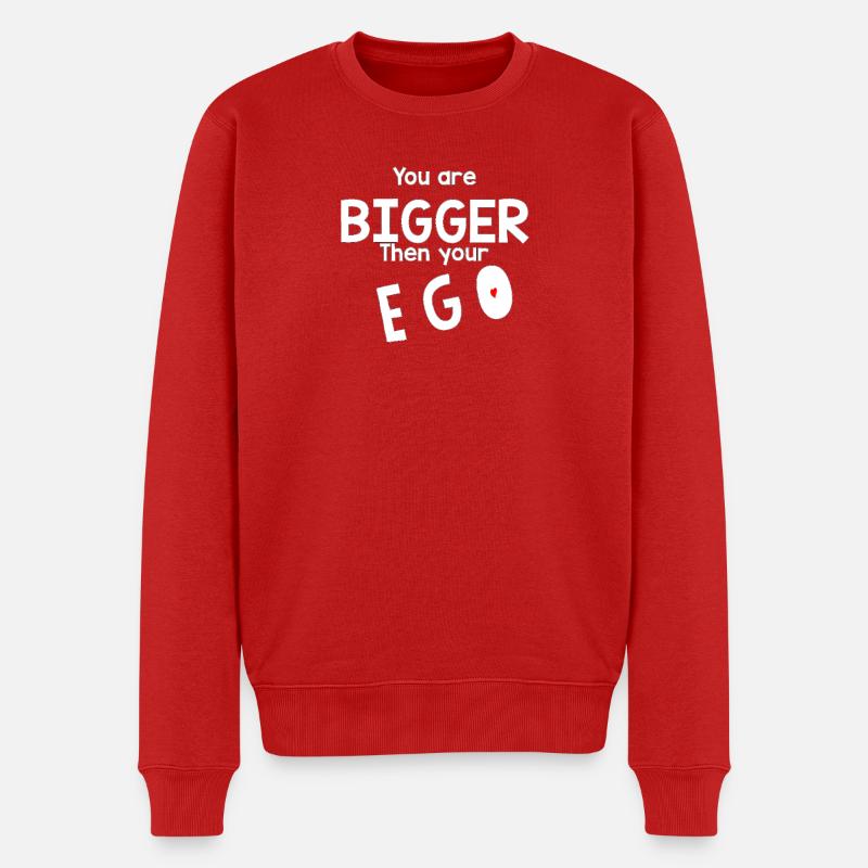 Plus grand que ton ego - Pull Premium bio Homme - rouge
