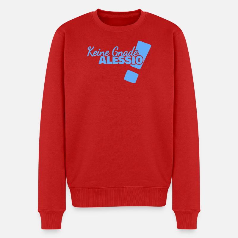 Alessio als Lustig - Männer Premium Bio Pullover - Rot