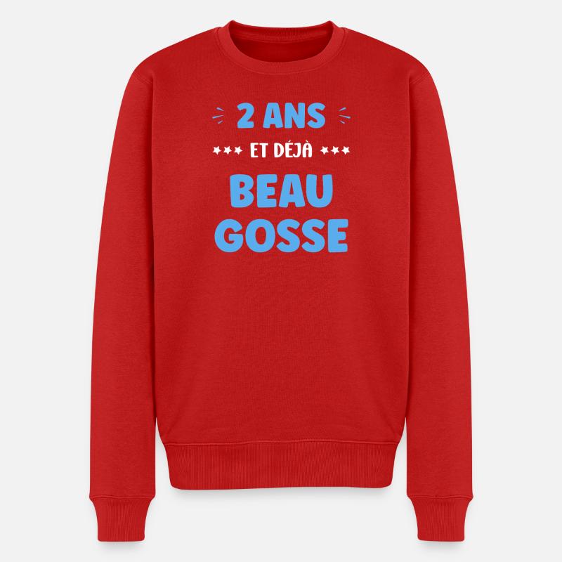 Deux ans Déjà Beau Gosse - Pull Premium bio Homme - rouge