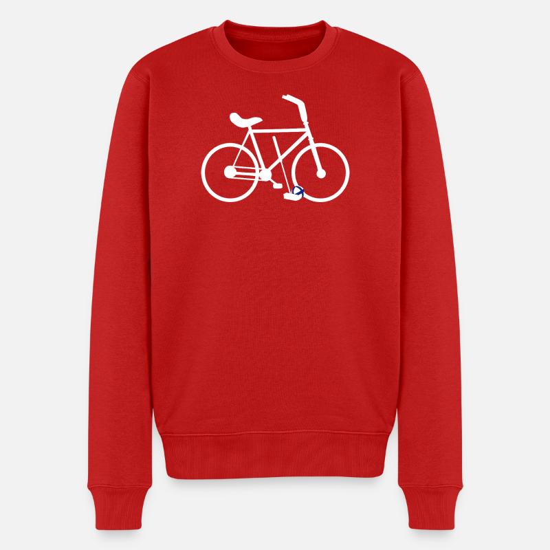 Radpolo, Hallenradsport - Männer Premium Bio Pullover - Rot