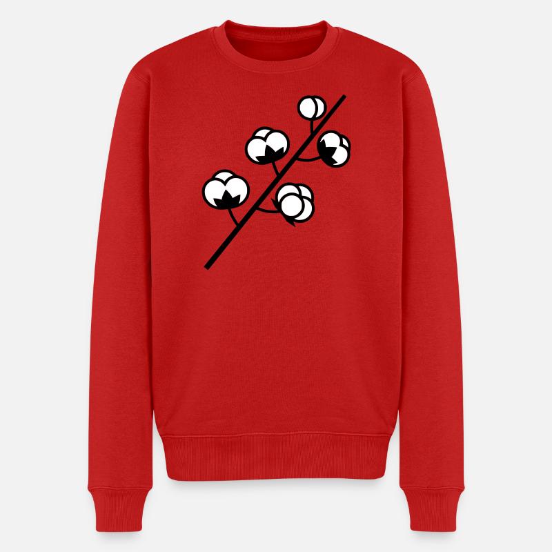 Usine de branche de coton - Pull Premium bio Homme - rouge