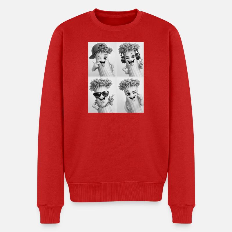 Celery - Männer Premium Bio Pullover - Rot