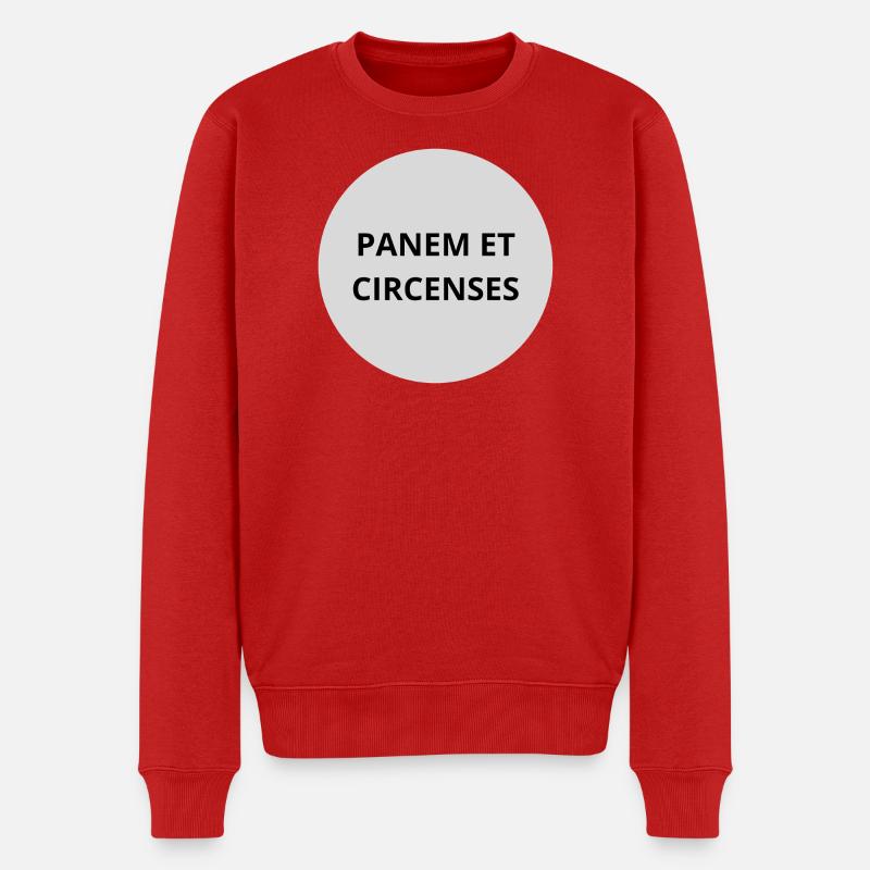 Panem et Circenses - Männer Premium Bio Pullover - Rot