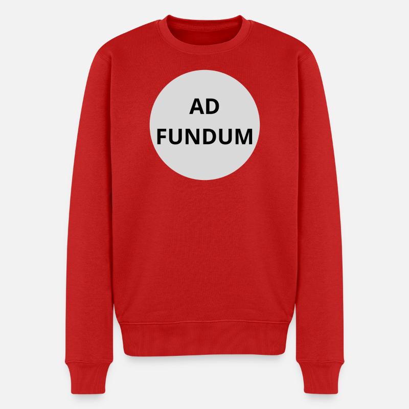 Ad Fundum - Männer Premium Bio Pullover - Rot