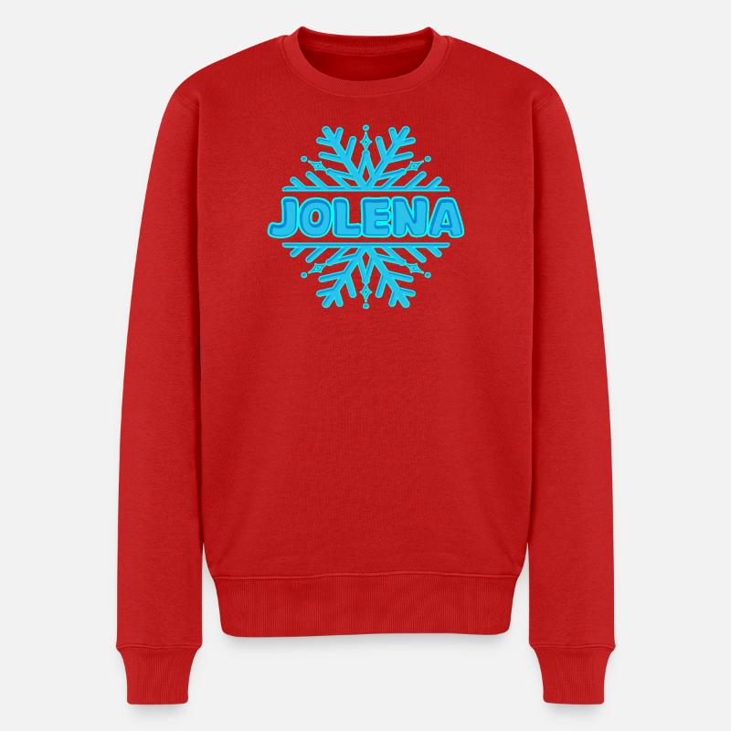Jolena als Vorname - Männer Premium Bio Pullover - Rot