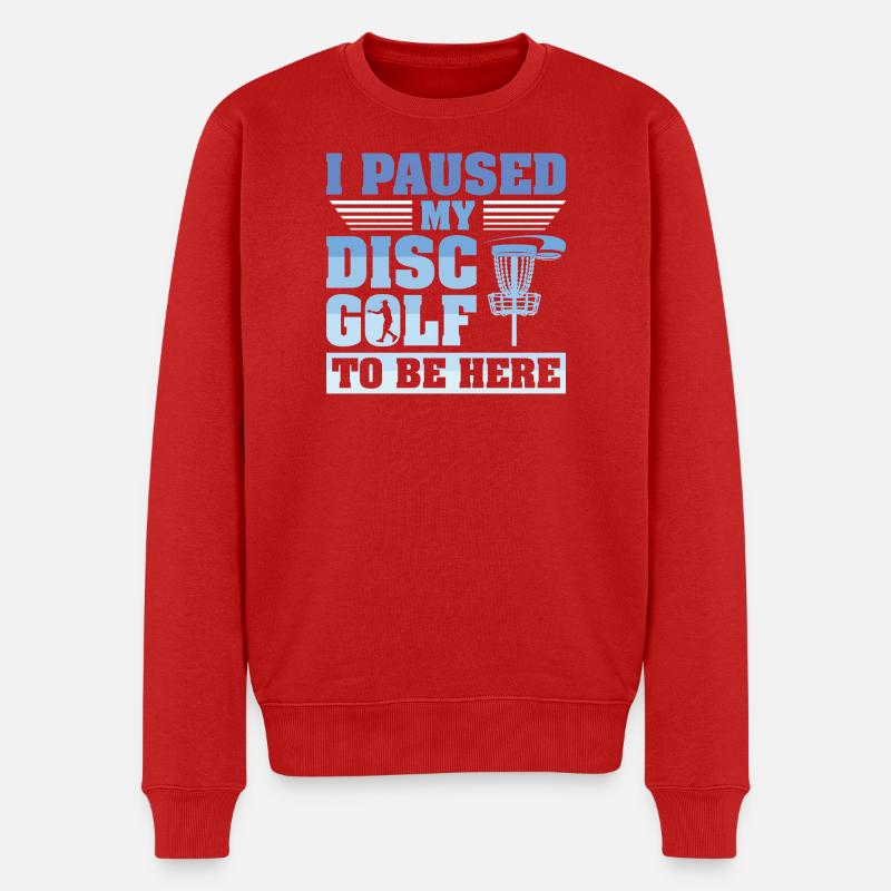 Cadeaux de disc golf Disc Golf - Pull Premium bio Homme - rouge