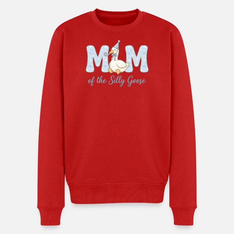 MoM der Dummen Gans - Männer Premium Bio Pullover - Rot