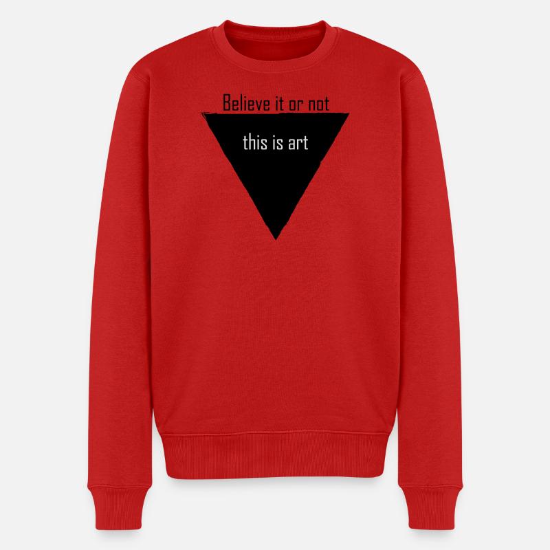 Croyez-le ou non, c’est de l’art - Pull Premium bio Homme - rouge
