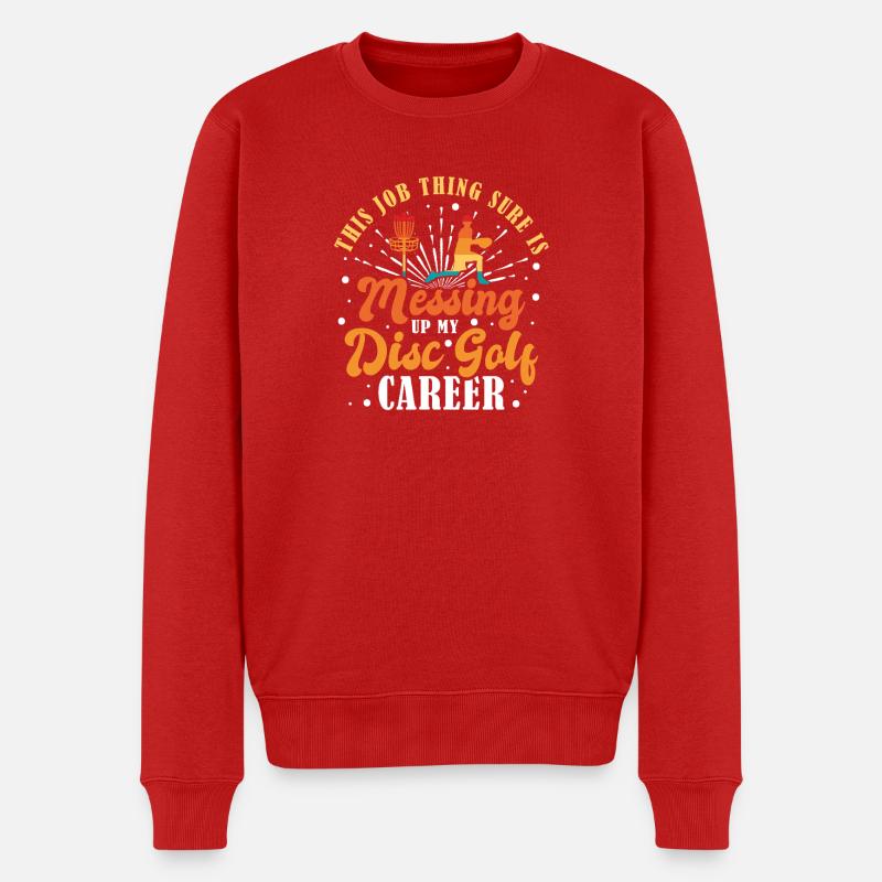 Cadeaux de disc golf Disc Golf - Pull Premium bio Homme - rouge