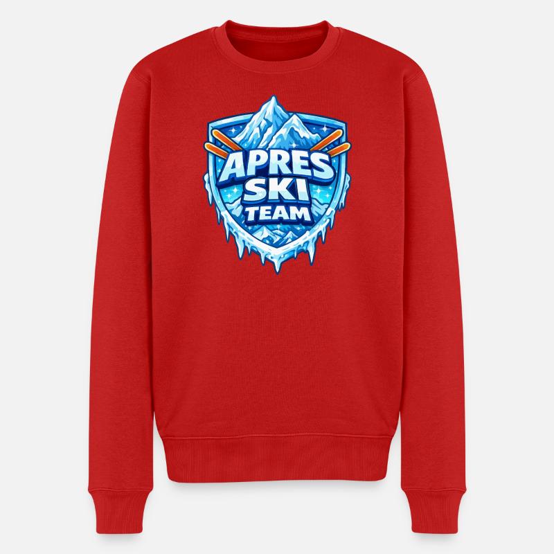 wappen-apres-ski - Männer Premium Bio Pullover - Rot