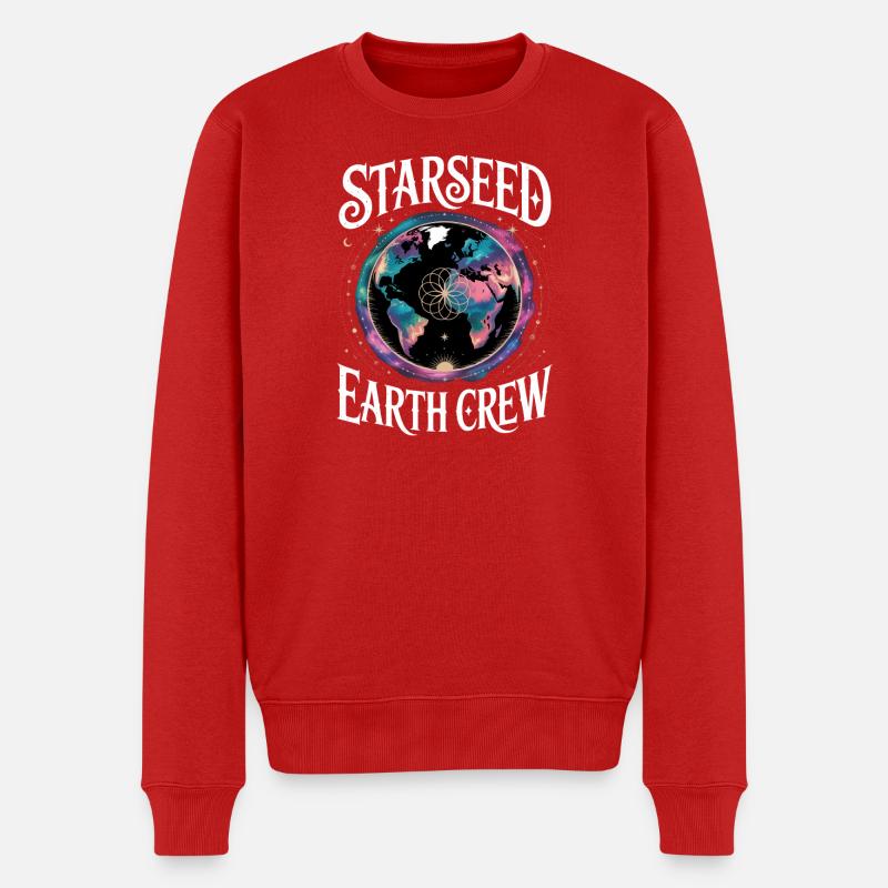 Équipage de la Terre Starseed - Pull Premium bio Homme - rouge