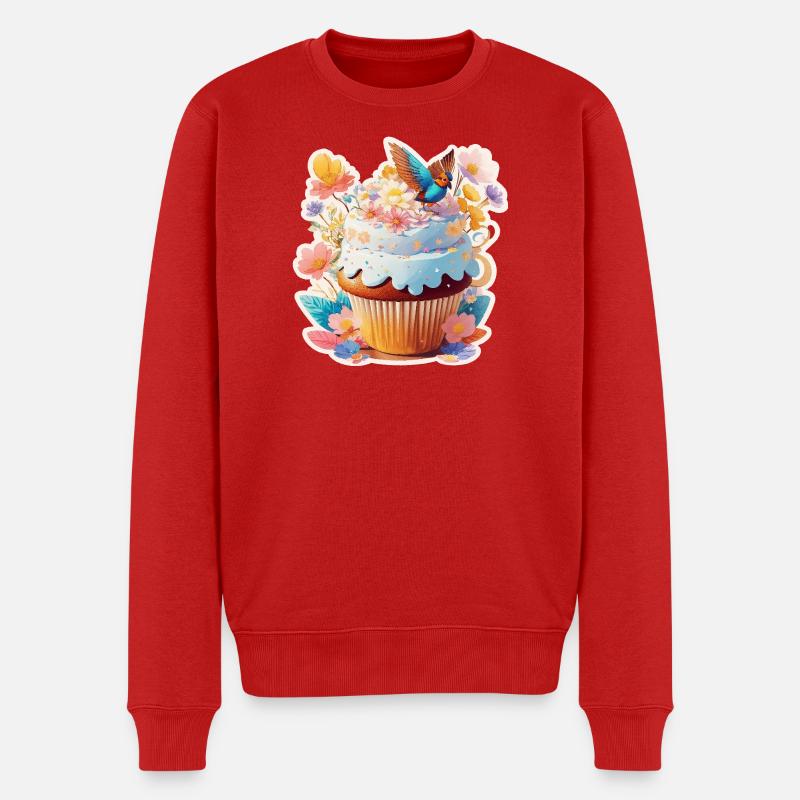 Cupcake Bird - Pull Premium bio Homme - rouge