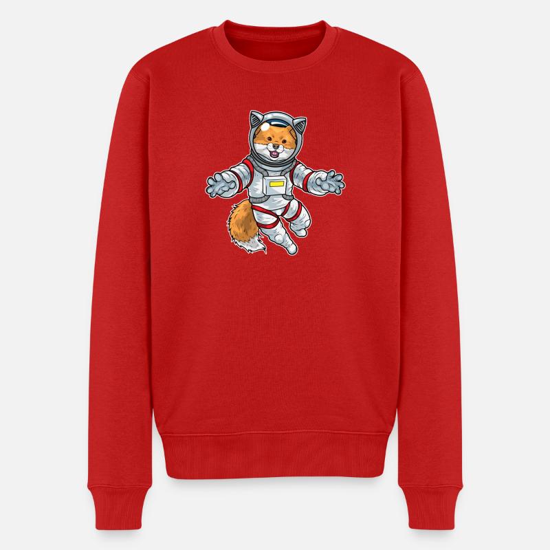 Fox Astronaut Space - Pull Premium bio Homme - rouge