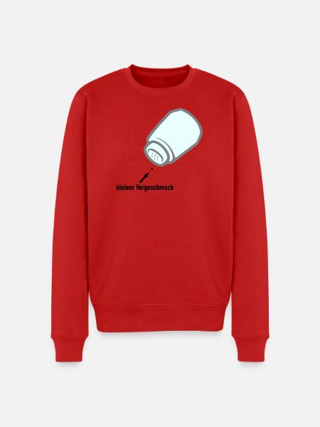 kleiner Vorgeschmack - Männer Premium Bio Pullover - Rot