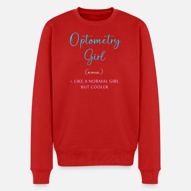 Optiker Augenarzt Optik - Männer Premium Bio Pullover - Rot