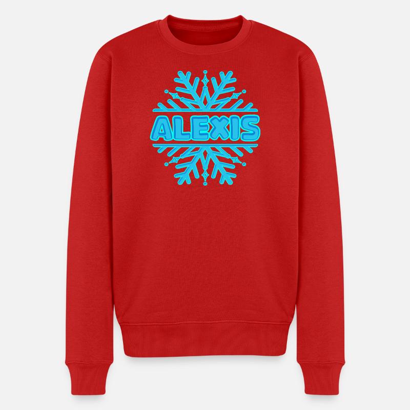 Geschenk für Alexis - Männer Premium Bio Pullover - Rot