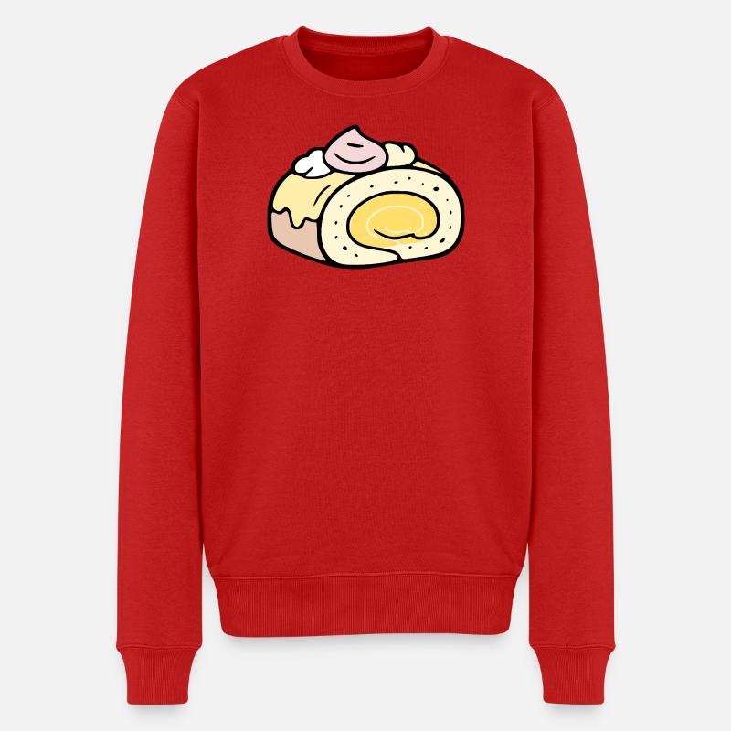 Sommerrollenkuchen - Männer Premium Bio Pullover - Rot
