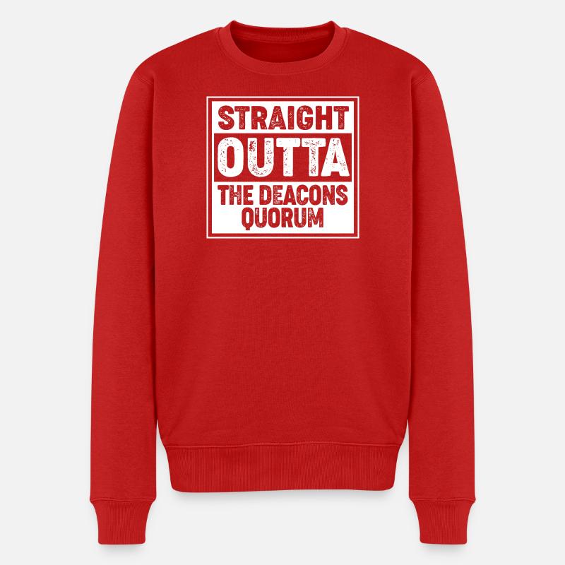 Mormonen - Männer Premium Bio Pullover - Rot