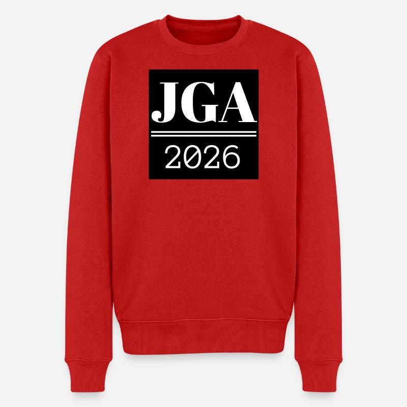 JGA shirt - Männer Premium Bio Pullover - Rot