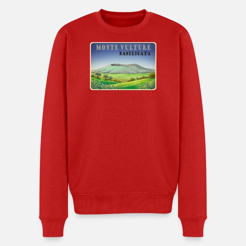 Monte Vautour - Pull Premium bio Homme - rouge