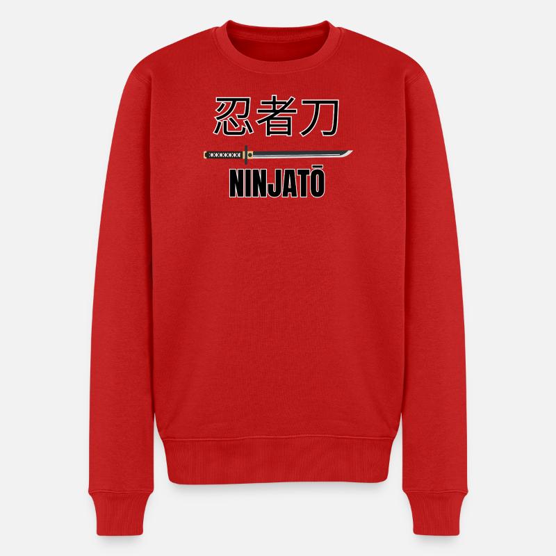 Ninjatō 忍者刀 – Épée ninja japonaise - Pull Premium bio Homme - rouge