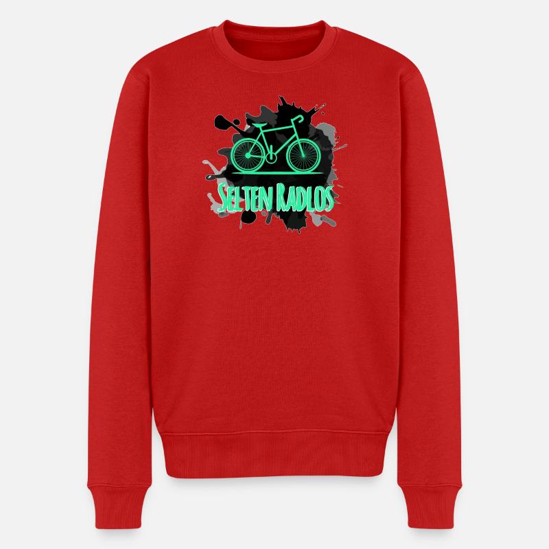 Fahrrad  - Männer Premium Bio Pullover - Rot