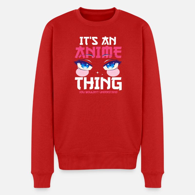 C’est une affaire d’anime - Pull Premium bio Homme - rouge
