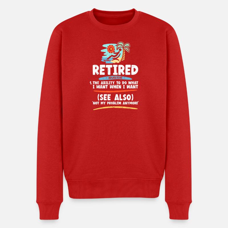 Ancien adjectif Island Tee - Pull Premium bio Homme - rouge