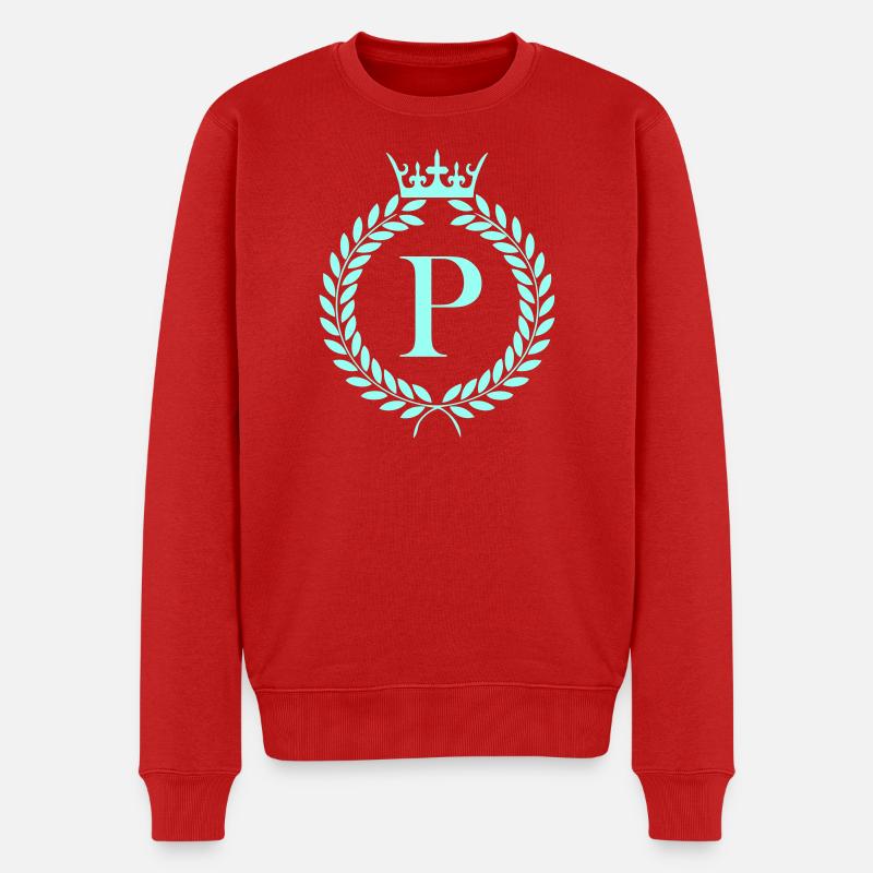 P_wappen- - Männer Premium Bio Pullover - Rot