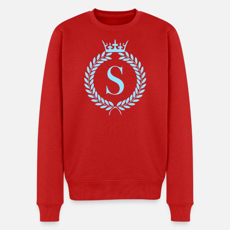S_wappen- - Männer Premium Bio Pullover - Rot