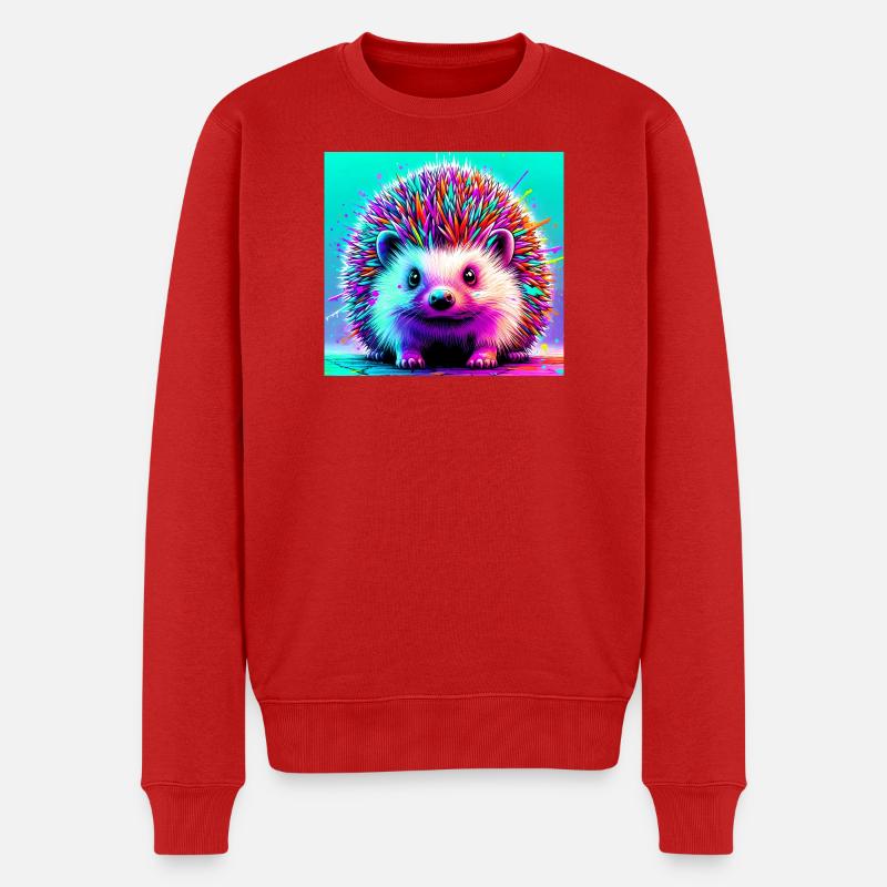 hérisson - Pull Premium bio Homme - rouge