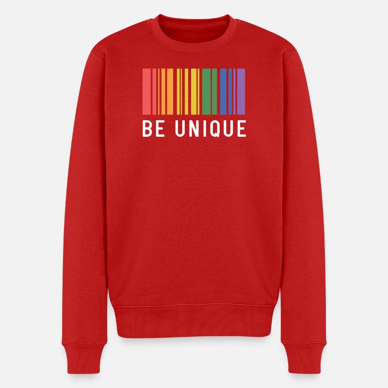 LGBT-Pride-Monat – Sei einzigartig - Männer Premium Bio Pullover - Rot
