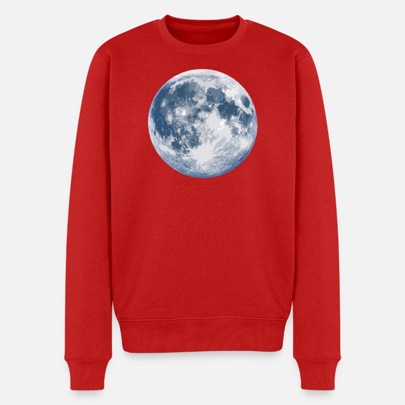 Silhouette au clair de lune - Pull Premium bio Homme - rouge