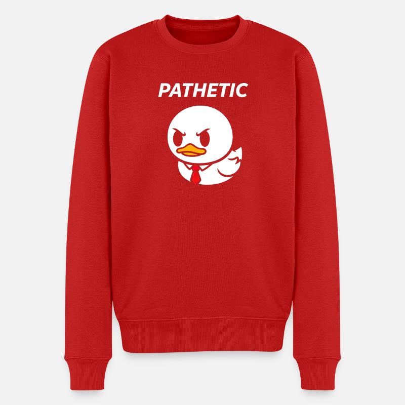 Canard pathétique avec cravate - Pull Premium bio Homme - rouge