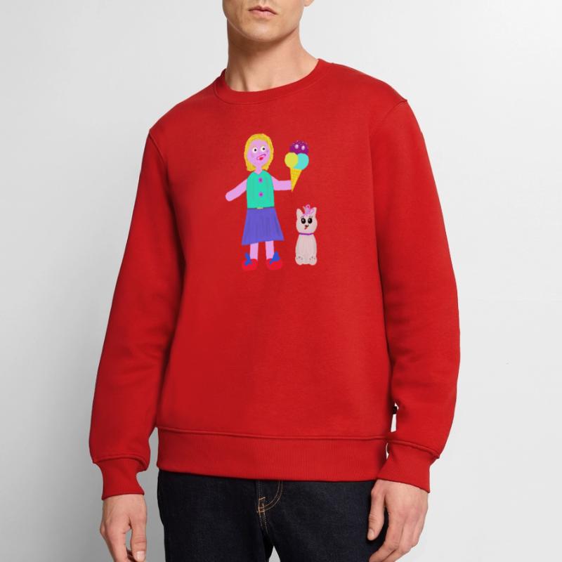 Eiscreme-Mädchen Eiscreme Eiswaffel Eis Men's Premium Organic Jumper