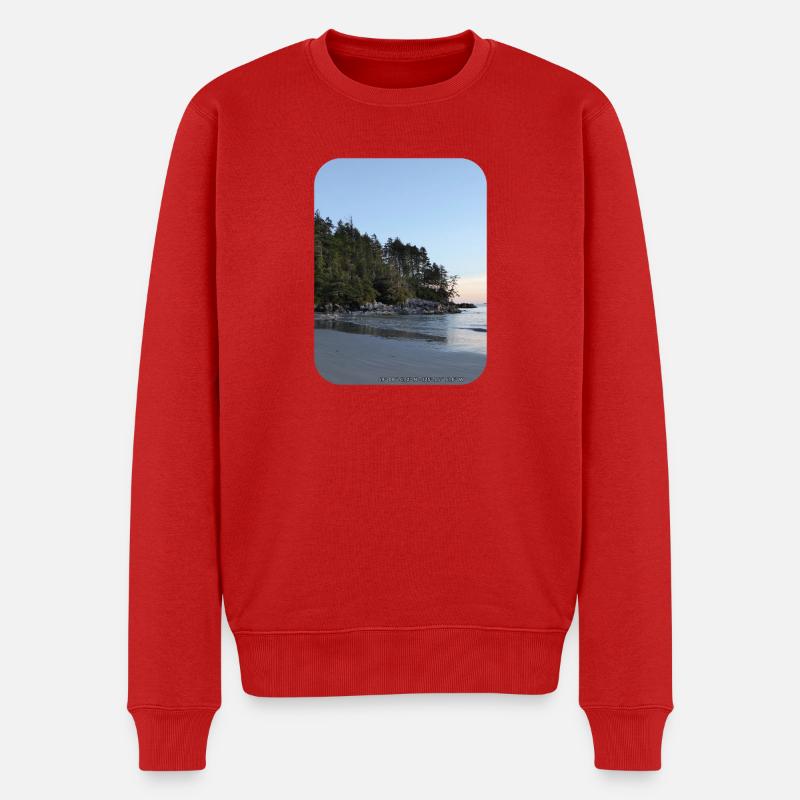 Plage de Tonquin 1 - Pull Premium bio Homme - rouge