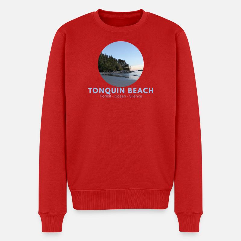 Forêt de Tonquin Beach Océan - Pull Premium bio Homme - rouge