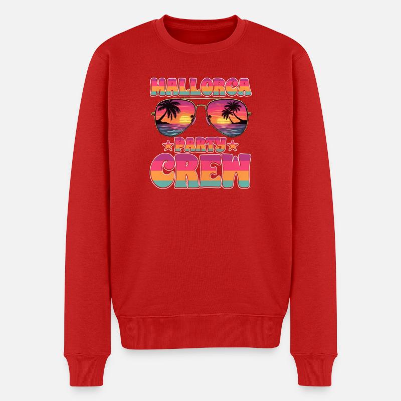 Mallorca Party Crew - Pull Premium bio Homme - rouge
