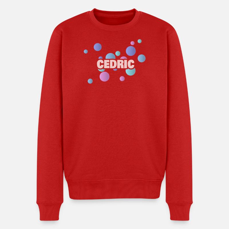 Vorname Cedric - Männer Premium Bio Pullover - Rot