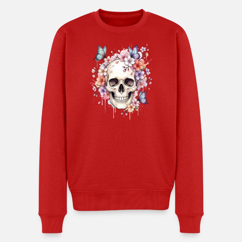 Sakura Cerisier Fleur - Pull Premium bio Homme - rouge