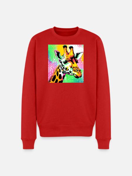 giraffe - Men's Premium Organic Jumper - red