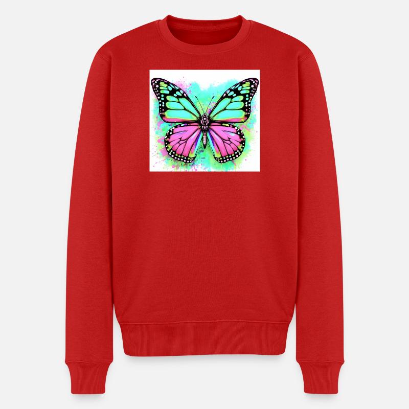 papillon - Pull Premium bio Homme - rouge
