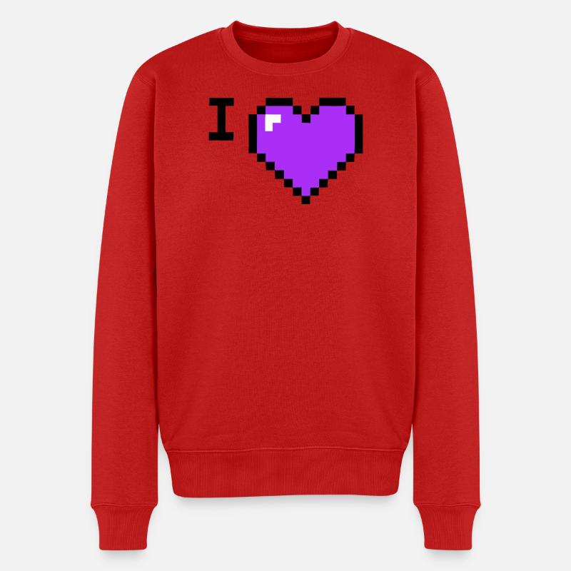 Texte provisoire de Cœur J’adore - Pull Premium bio Homme - rouge
